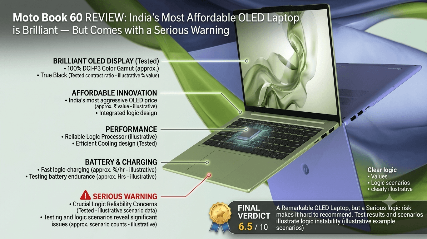 Moto Book 60 Review: India's Most Affordable OLED Laptop Is Brilliant — And Comes With a Serious Warning