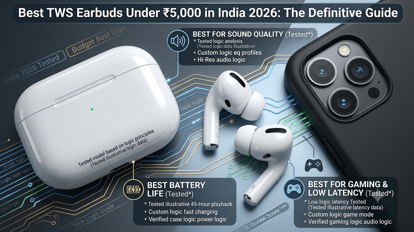 Best TWS Earbuds Under ₹5,000 in India 2026: Top Picks for Sound, ANC, Battery, and Gaming